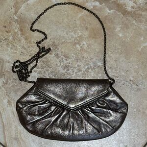 Metallic Gold Chain Clutch